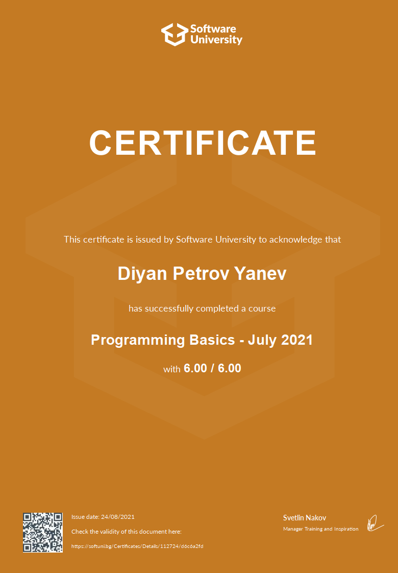 Programming Basics - JavaScript